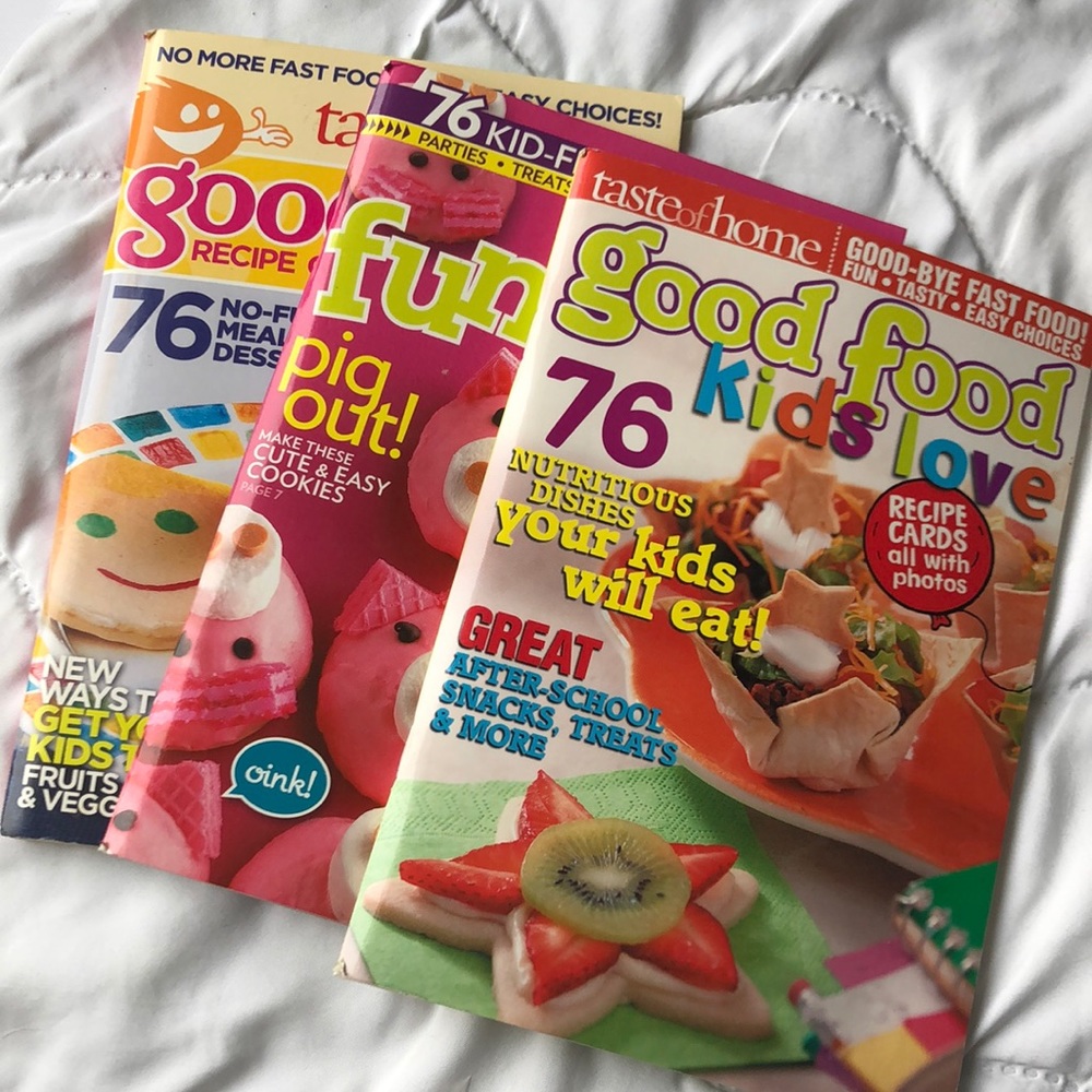 Set of 3 kids cookbooks